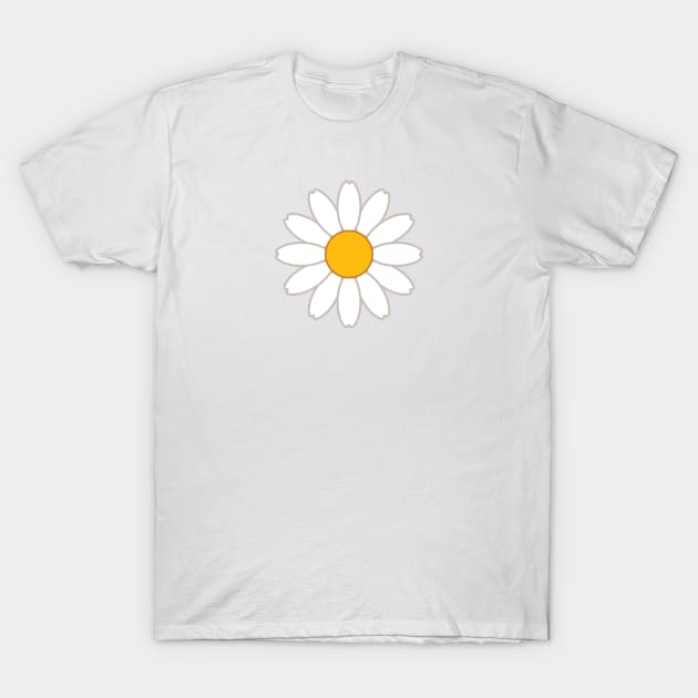 Daisy | Yellow | White T-Shirt by Wintre2